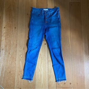 Madewell 10” High-rise Skinny Jean, size 28